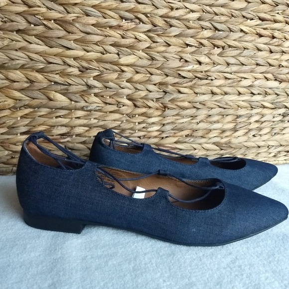 Mossimo Supply Co. Shoes - Mossimo Kady denim lace-up flat